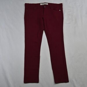 Buckle 7 Dark Red Ponte Skinny Stretch Juniors Leggings‎ Dress Pants
